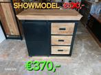 SHOWMODEL dressoir mangohout, Huis en Inrichting, Kasten | Dressoirs, Ophalen, Nieuw, 50 tot 100 cm, Metaal