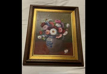 Peinture sur carton entoile d’Andree Vervisch beschikbaar voor biedingen