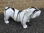 Bulldog noir et blanc, Jardin & Terrasse, Animal, Synthétique, Enlèvement, Neuf