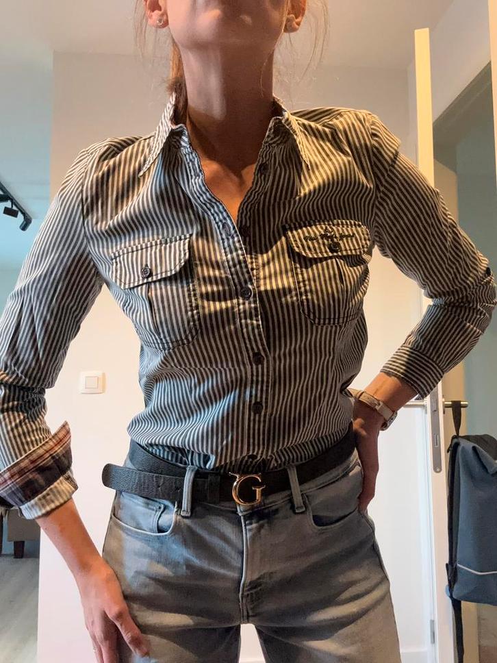 Hemd Vero Moda S, Kleding | Dames, Blouses en Tunieken, Gedragen, Maat 36 (S), Blauw, Ophalen of Verzenden