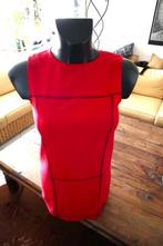 uniek rood & zwart gestreept sterk stevige jurk, Taille 38/40 (M), Rouge, Enlèvement ou Envoi, Longueur genou