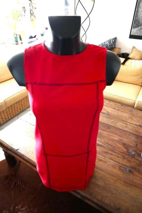uniek rood & zwart gestreept sterk stevige jurk, Vêtements | Femmes, Robes, Taille 38/40 (M), Rouge, Longueur genou, Enlèvement ou Envoi