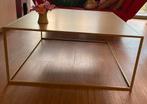 Salontafel in goudkleur, Huis en Inrichting, Tafels | Salontafels, Ophalen, Gebruikt, 100 tot 150 cm, Moderne salontafel