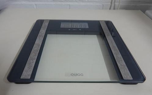 lichaamsvet  personenweegschaal Quigg, Elektronische apparatuur, Weegschalen, Gebruikt, Digitaal, Personenweegschaal, Ophalen of Verzenden