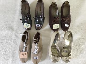 4 paar dames schoenen maat 39 aan 5 € per paar beschikbaar voor biedingen