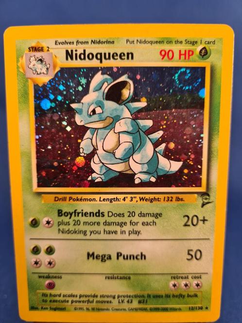 Nidoqueen 12/130 - Base Set 2, Hobby en Vrije tijd, Verzamelkaartspellen | Pokémon, Gebruikt, Verzenden