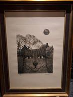 COCKX Marcel - Litho 15/20 " Kat ", Antiek en Kunst, Ophalen