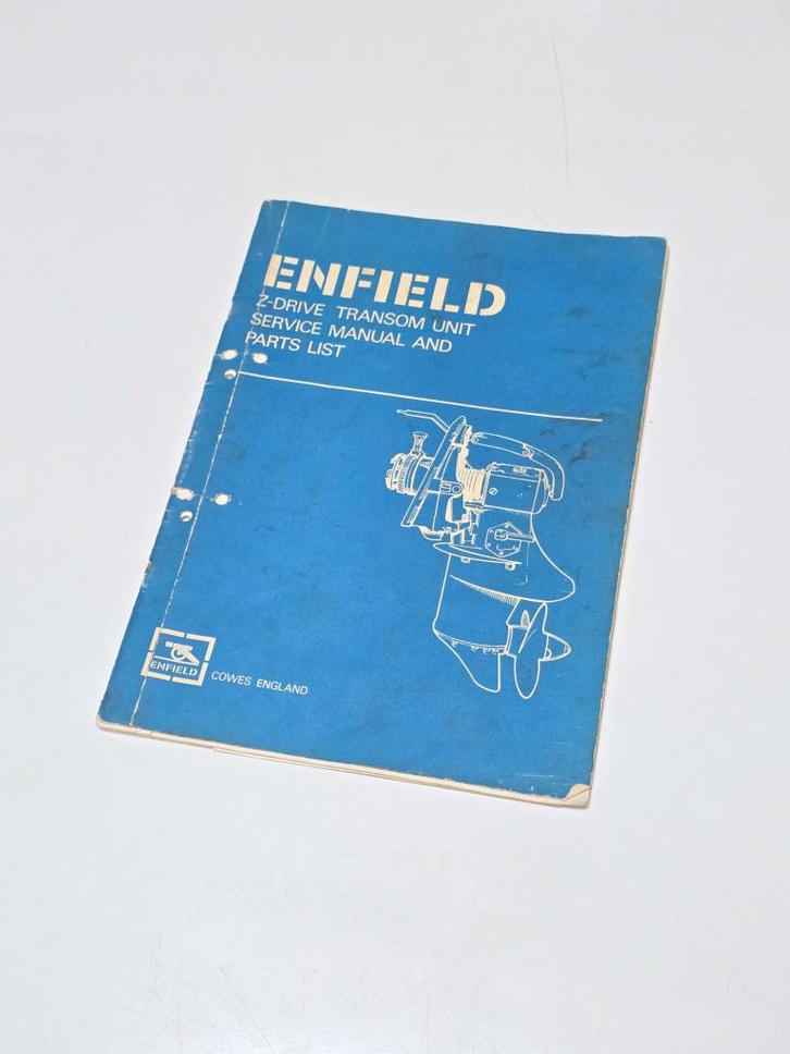 ENFIELD Z-drive service manual en onderdelenboek, Watersport en Boten, Accessoires en Onderhoud, Gebruikt, Ophalen of Verzenden