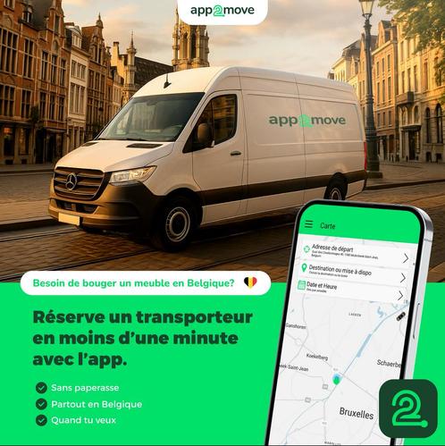 Heb je een vervoerder nodig? Boek in 1 minuut via App2Move, Diensten en Vakmensen, Koeriers, Chauffeurs en Taxi's, Chauffeursdiensten
