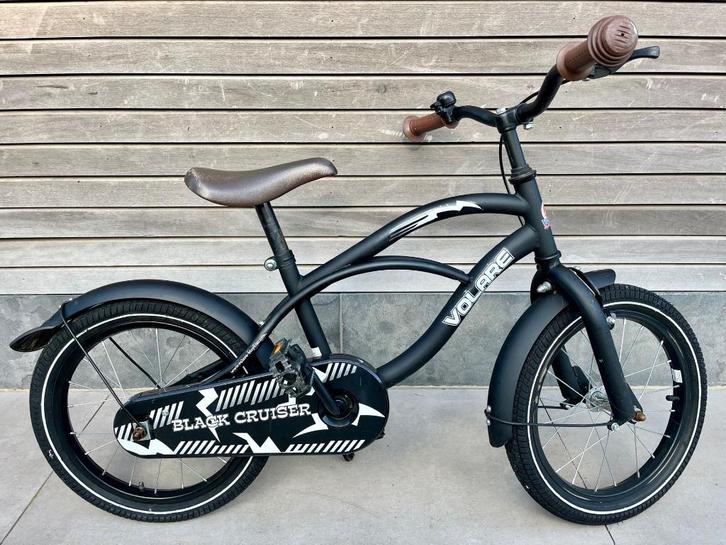 Volare Kinderfiets Black Cruiser 16", Fietsen en Brommers, Fietsen | Kinderfietsjes, Gebruikt, 16 tot 20 inch, Ophalen