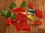 Lego Panel 1 x 2 x 1 Trans kleuren 21 stuks / 513-4, Enlèvement ou Envoi, Comme neuf, Briques en vrac, Lego