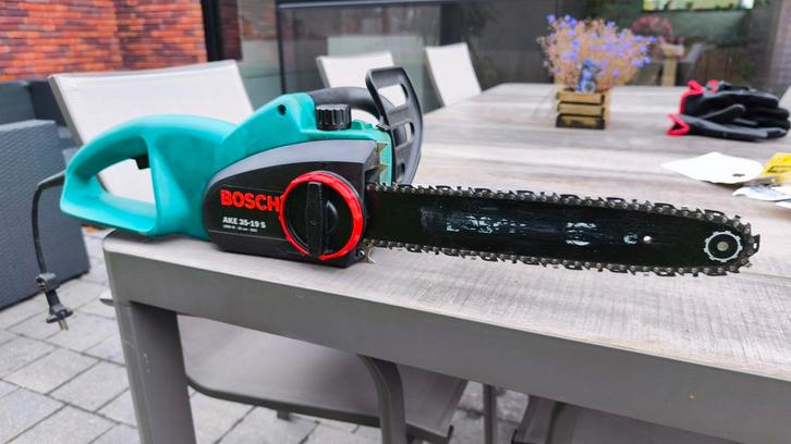 Krachtige Bosch AKE 35-19 S Elektrische Kettingzaag, Tuin en Terras, Heggenscharen, Gebruikt, Ophalen
