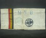 Résistance belge armée brassard du MNB BNB-verzet armband, Verzamelen, Militaria | Tweede Wereldoorlog, Verzenden, Overige soorten