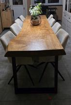 boomstam tafel van 3 meter op 90 cm, Huis en Inrichting, Ophalen of Verzenden