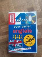 Pack cours d'anglais complet avec livres et CD et Pochette, Enlèvement ou Envoi, Comme neuf