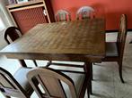 antieke tafel met 6 stoelen, Antiek en Kunst, Antiek | Meubels | Tafels, Ophalen