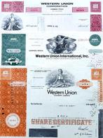 3X Western Union Corporation 1970-1971-1972, Postzegels en Munten, Aandelen en Waardepapieren, Ophalen of Verzenden, 1970 tot heden