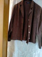 Donkerbruin jeans vestje, linnen,sluiting met kopen,maat 40., Overige kleuren, Your sixth sense, Ophalen of Verzenden, Zo goed als nieuw