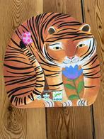Puzzel 24 stukjes - tijger - Djeco, Ophalen, 10 tot 50 stukjes, Gebruikt, 2 tot 4 jaar
