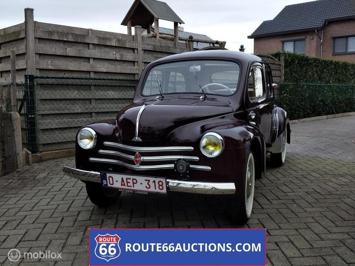 Renault 4CV | 1961 | Route 66 Auctions, Autos, Oldtimers & Ancêtres, Entreprise, Achat, Renault, Essence, Autre carrosserie, Boîte manuelle