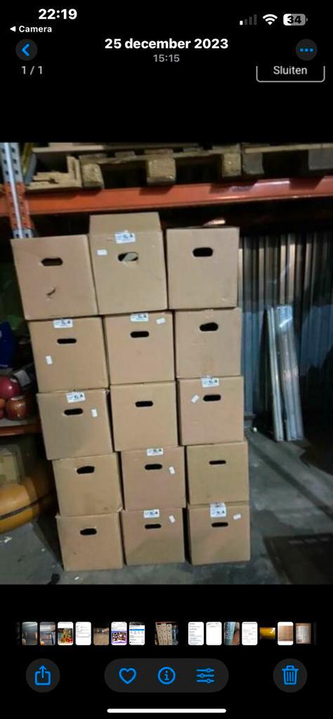 Verhuisdozen, Doe-het-zelf en Bouw, Kratten en Dozen, Zo goed als nieuw, Ophalen