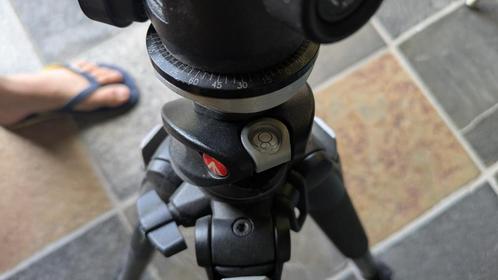 Manfrotto Statief 055XPR0B + 498RC2 balhoofd, Audio, Tv en Foto, Fotografie | Statieven en Balhoofden, Zo goed als nieuw, Balhoofd