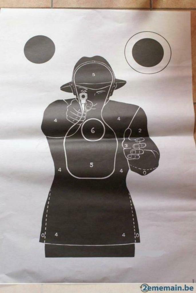 10 Papier schietdoel, Sport en Fitness, Schietsport-accessoires, Nieuw, Ophalen of Verzenden