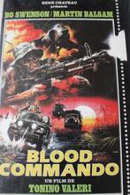 VHS - BLOOD COMMANDO - 1986 - RARE - rené duchateau - action, Cd's en Dvd's, VHS | Film, Actie en Avontuur, Gebruikt, Ophalen of Verzenden
