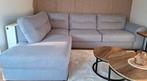 Te koop: moderne grijze stoffen hoeksalon, Huis en Inrichting, Ophalen, Gebruikt, Stof, Modern