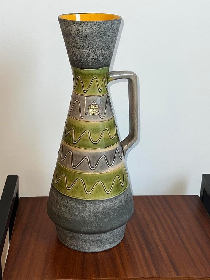 Vase vintage West Germany Bay Keramik, Antiquités & Art, Antiquités | Vases, Enlèvement ou Envoi