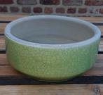 mooie groene bloempot, Ophalen, Steen, Rond, Zo goed als nieuw