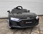 Audi R8 12v zwart Afstands - Bluetooth - Leder - Rubberban, Kinderen en Baby's, Speelgoed | Buiten | Voertuigen en Loopfietsen