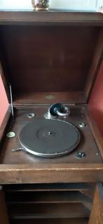 vieux gramophone/tourne-disque avec disques, Enlèvement