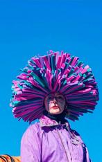 Carnavals pruik in foam en bijpassende overal., Enlèvement, Taille 46/48 (XL) ou plus grande