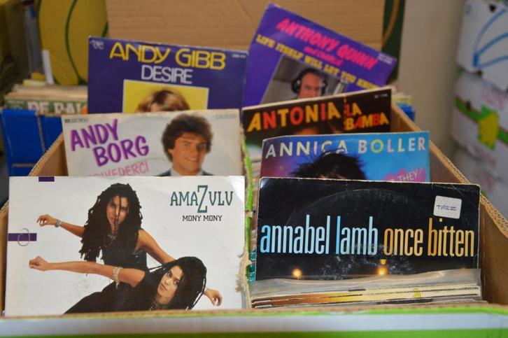 45t's, oldies, oldies, oldies & nog oldies, Cd's en Dvd's, Vinyl Singles, Zo goed als nieuw, Single, Pop, 7 inch, Ophalen of Verzenden