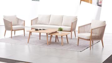 Tuinset loungeset bank met stoelen Nieuw