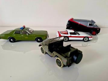 Schaal 1/43 the A team set in metaal en nieuwstaat miniature beschikbaar voor biedingen