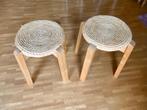 2 houten krukken, Huis en Inrichting, Ophalen, Gebruikt, Hout