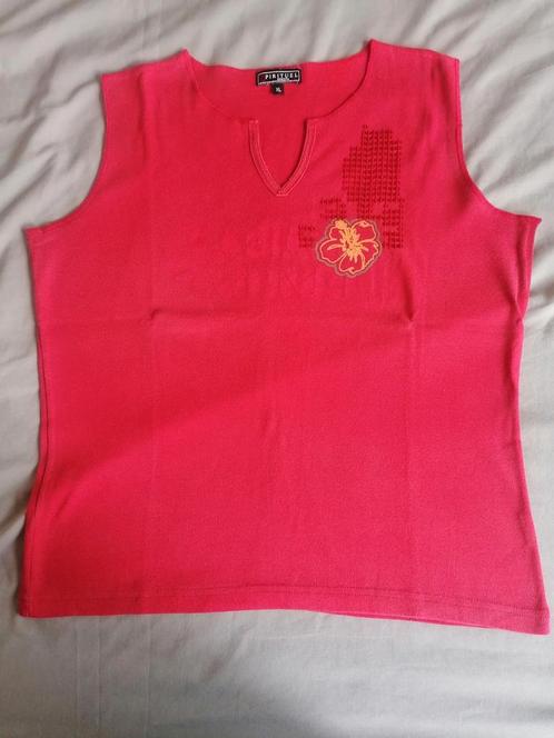 Top rood XL, Kleding | Dames, Topjes, Gedragen, Maat 46/48 (XL) of groter, Rood, Zonder mouw, Ophalen of Verzenden
