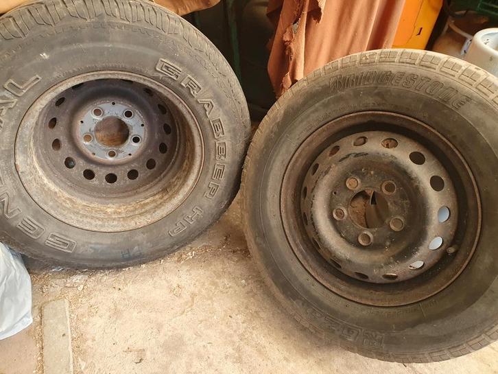Banden op velg voor VW LT35, Auto diversen, Aanhangwagen-onderdelen, Gebruikt, Ophalen