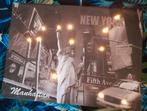 Luminous Manhattan NY canvaslijst/foto, Ophalen, Zo goed als nieuw