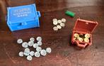 Vintage Playmobil, 2 kisten met gouden en zilveren munten, Gebruikt
