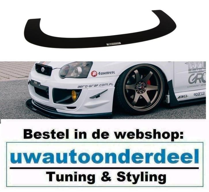 Maxton Spoiler Lip Splitter Voor Subaru Impreza MK2 WRX, Auto diversen, Tuning en Styling, Verzenden