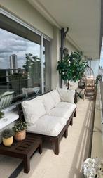 Ikea tuinlounge, 3 zit + tafeltje, Tuin en Terras, Ophalen, Hout