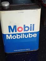 Vintage olieblik Mobil Mobilube, Verzamelen, Ophalen of Verzenden, Zo goed als nieuw