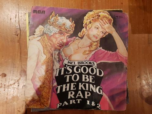 45T Mel Brooks - It's good to be the king rap pt 1, Cd's en Dvd's, Vinyl Singles, Gebruikt, Single, Hiphop en Rap, 7 inch, Ophalen of Verzenden