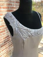 Stills feestelijk zijden greige cocktail jurkje - 36/38 NIEU, Kleding | Dames, Beige, Nieuw, Ophalen of Verzenden, Maat 36 (S)