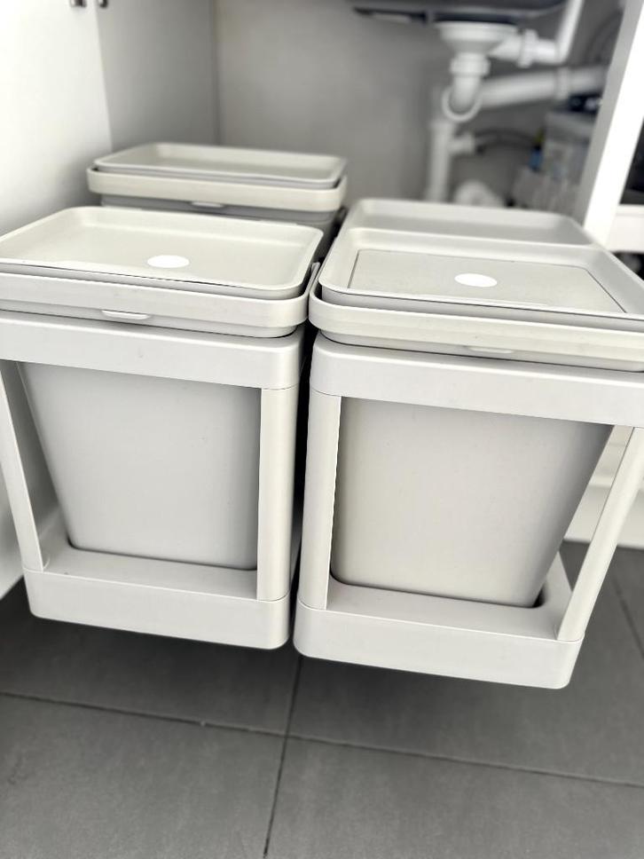 IKEA HALLBAR vuilbak/afvalscheiding, Huis en Inrichting, Woonaccessoires | Prullenbakken, Gebruikt, Kunststof, Minder dan 50 cm