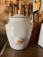 Keramieke pot met kurk, Ophalen, Zo goed als nieuw