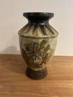 Vase en grès 25cm signé, Antiquités & Art, Enlèvement ou Envoi